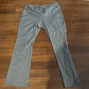 Extra High Waisted Rise Gray Flare Pants. Size XL. Inseam 32in